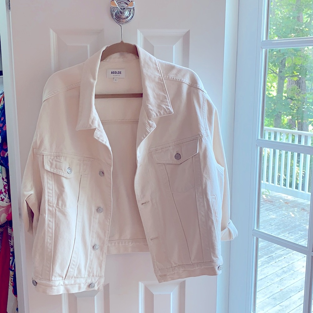 Agolde Cream Jean Jacket